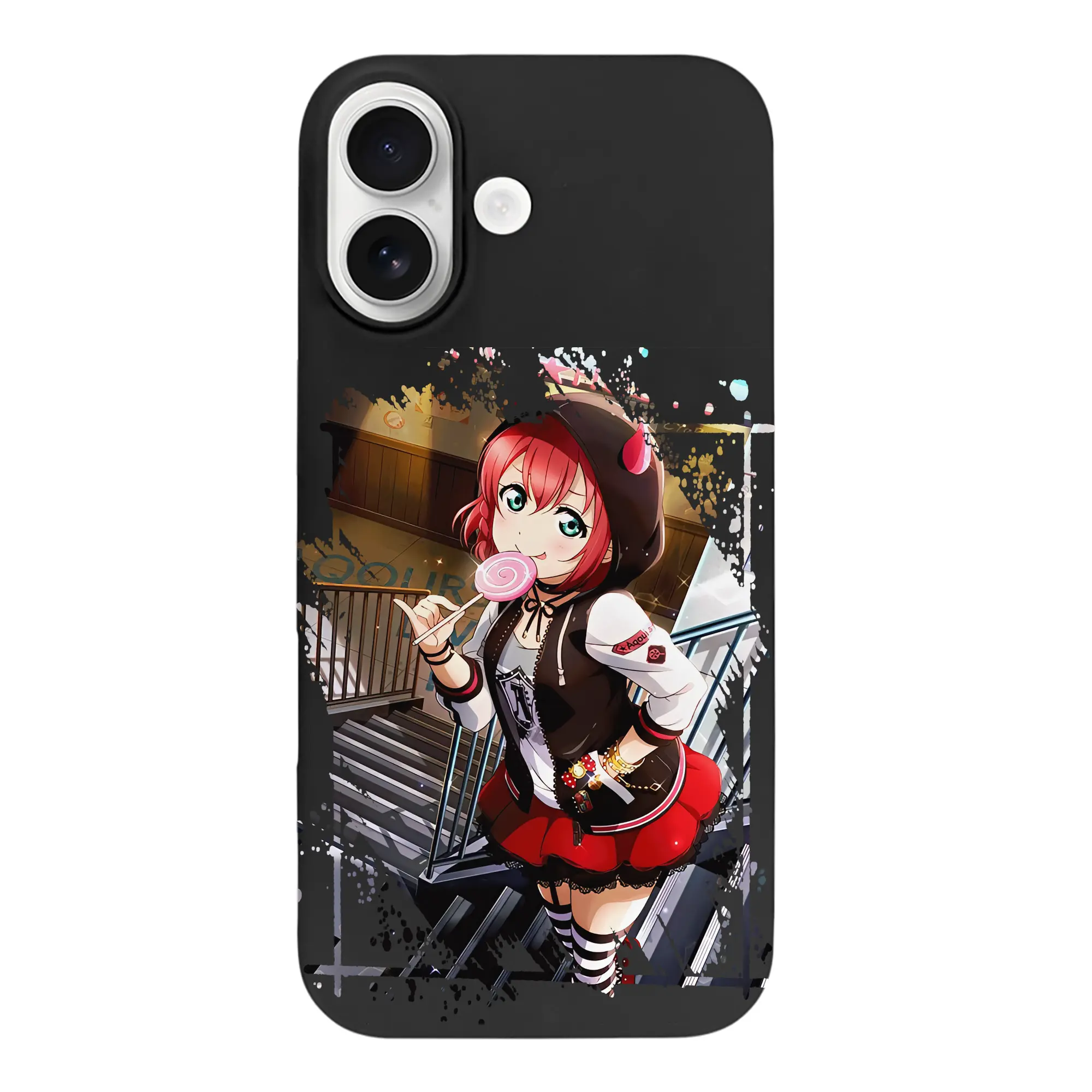 Love Live! グッズ,黒澤ルビィ - iPhone 17 シリーズ シリコンケース 薄型 耐衝撃 指紋防止 ソフトタッチカバー 精密フィット 傷防止 保護ケース iPhone 17/17 Air/17 Pro/17 Pro Max 対応